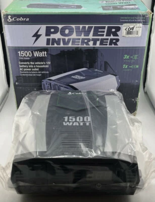 COBRA CPI1590-CBL CCPI 1590 1500W DC TO AC POWER INVERTER 193-CPI1590 - Image 1 of 4