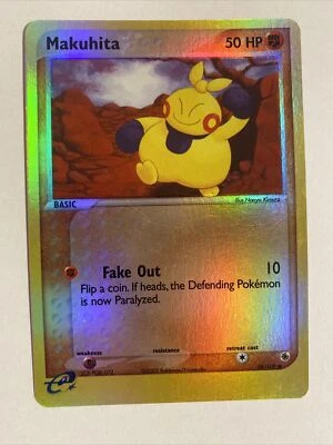 Pokemon TCG Makuhita 58/109 EX Ruby and Sapphire - Reverse Holo Pack Fresh M/NM - Image 1 of 2