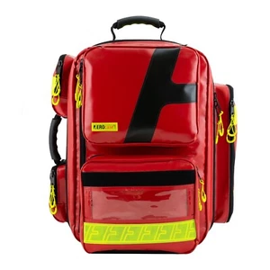 Roter Notfallrucksack XL aus Plane von AEROcase, großer XL Rettungsrucksack - Bild 1 von 7