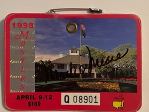 MARK O'MEARA SIGNED 1998 MASTERS GOLF BADGE AUTOGRAPH COA Psa - Picture 1 of 3