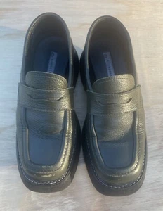 BLANKENS Schuhe Freizeit Leder Flach Halbschuh Slipper Herren Schwarz GR 36 - Bild 1 von 8