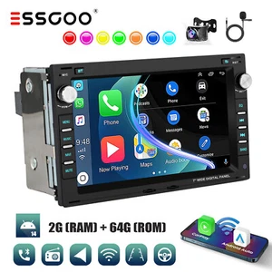 64G CarPlay Android 14 Autoradio Für VW Polo 9N Golf 4 Passat B5 GPS RDS MIK Cam - Bild 1 von 15