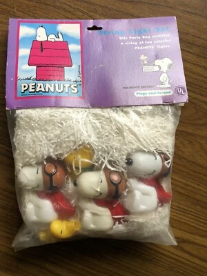Peanuts Snoopy  Woodstock 10 Light String Set Camping Lights - Image 1 of 3