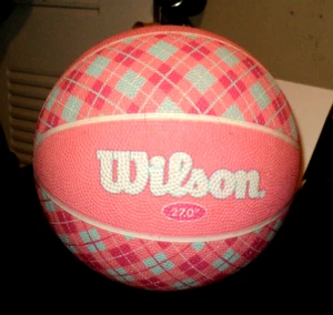 WILSON Basketball: 27" Pink: Blue & Pink Designs: Kids Game: Team Sports - Picture 1 of 6