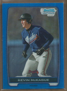 2012 Bowman Chrome Draft Draft Picks Blue Refractors #BDPP130 Kevin McKague /250
