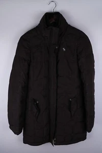 Abercrombie & Fitch Women Down Parka Jacket Casual Windproof Brown size S UK8 - Picture 1 of 7