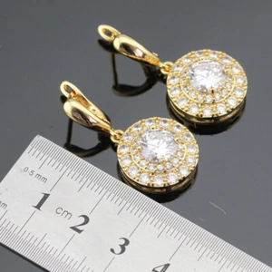 PENDIENTES DE GOLDFIELD CON CIRCONITAS. - Picture 1 of 2
