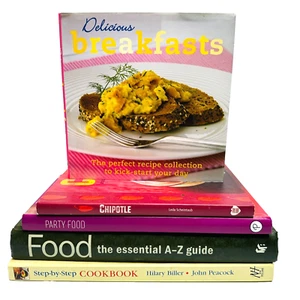 Cooking Book Bundle Lot Hardcover x 5 Assorted Various Cookbook Recipes Food - Picture 1 of 24