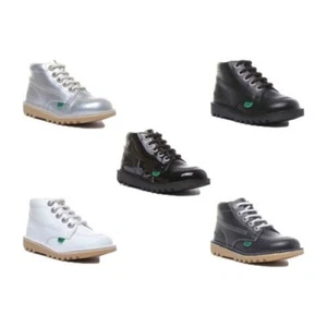 Kickers Kick Hi Cremallera Core Niños Cuero Botines Oscuro Azul Talla UK 7-12 - Imagen 1 de 31