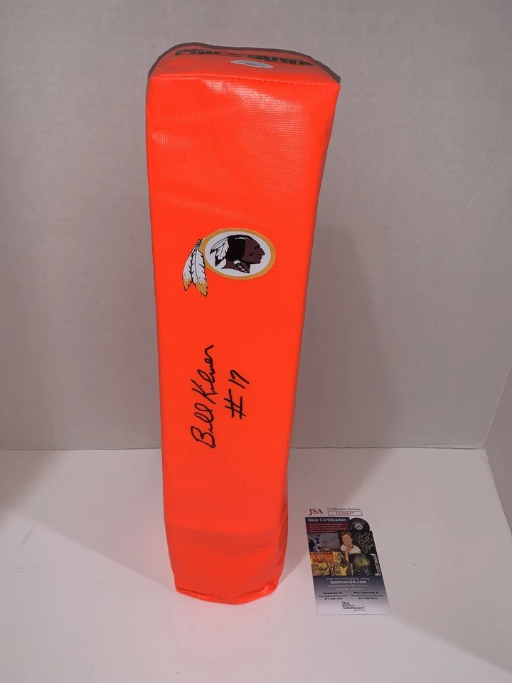 BILLY KILMER ASSINADO TOUCHDOWN PYLON WASHINGTON REDSKINS HOF BILL JSA CERTIFICADO DE AUTENTICIDADE - Imagem 1 de 1