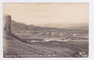 KREMMLING COLORADO RPPC VISTA PANORÁMICA EN EE. UU. AUTOPISTA 40 USADO 1946 - Imagen 1 de 2