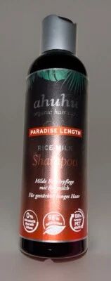 (61€/l) AHUHU PARADISE LENGTH Rice Milk Shampoo 200ml Haarpflege Langes Haar Neu