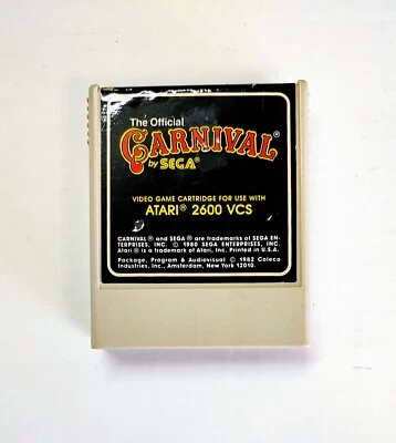 Carnival ATARI 2600 Video Game Cartridge Only 1980 Tested (See Photos). By Sega - Image 1 of 4