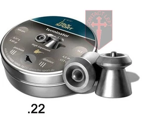 200 pellets H&N Terminator punto hueco .22 rifle de aire (calibre 5,5 mm caza) - Imagen 1 de 1