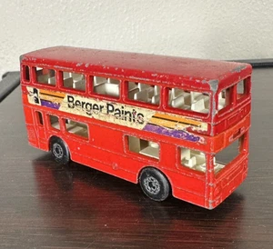 Vtg 1972 Matchbox Superfast The Londoner 17 Berger Paints Red England Lesney Bus - Picture 1 of 4