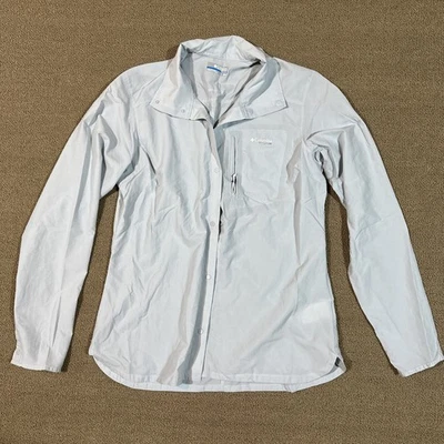 Columbia Titanium Abotonable Mujer’s Medio Azul Ultra Ligero [M409] Foto 1 de 4