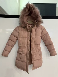 Girls Size 8 Winter Jacket / Snow Jacket With Furry Hood - Picture 1 of 2