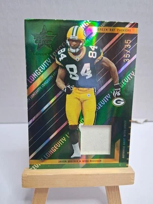 2004 Leaf Rookies and Stars Longevity  #35/35 Javon Walker Jersey  Packers SP - Image 1 of 4