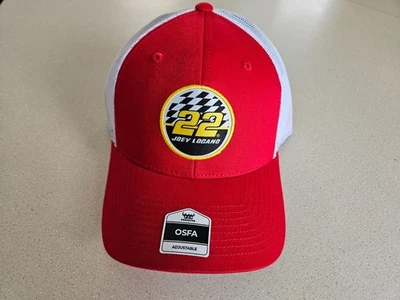 Joey Logano 22 NASCAR Hat Red Adjustable Foto 1 de 4