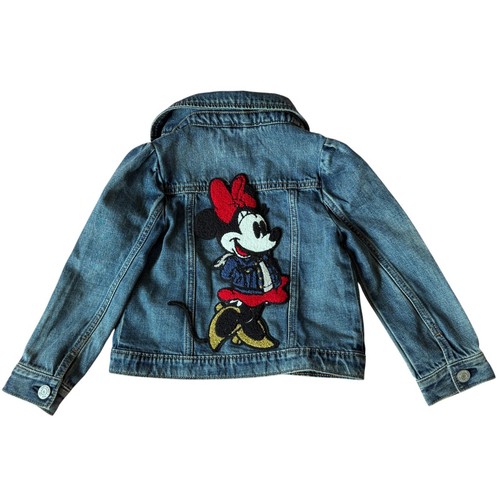 VETEMENTS Giacca denim Gap Disney Minnie Mo bambino 4 anni blu tasche bottoni davanti