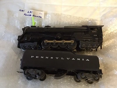 Lionel 681  Turbine Engine w/LIQUID SMOKE & Lionel 2046W Pa. Tender - SEE VIDEO - Image 1 of 4