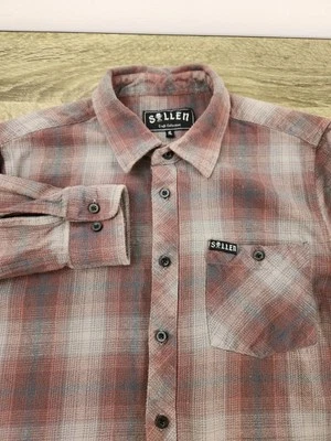 Camisa de franela Sullen Craft Collection para hombre pequeña a cuadros manga larga patinadores Foto 1 de 4