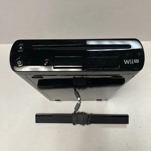 Nintendo Wii U Console & Sensor Only WUP-101 (02) 32GB Black Untested - Picture 1 of 10