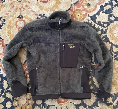 Mountain Hardware Men’s Monkey Fleece USA Jacket Men's Large GRAY BLACK - Image 1 of 4