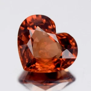 💎 Espinela naranja natural corazón 1,41 quilates 7,5 x 6,5 mm - Piedras preciosas de Birmania - Imagen 1 de 4