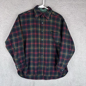 Vintage Pendleton Shirt Mens XL Tartan Plaid Wool 80s Lumberjack Pocket *READ* - Picture 1 of 8