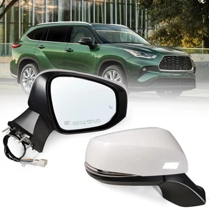 Right Passenger Mirror Fits 2020-2025 Toyota Highlander with Power Glass, Heated - Picture 1 of 6