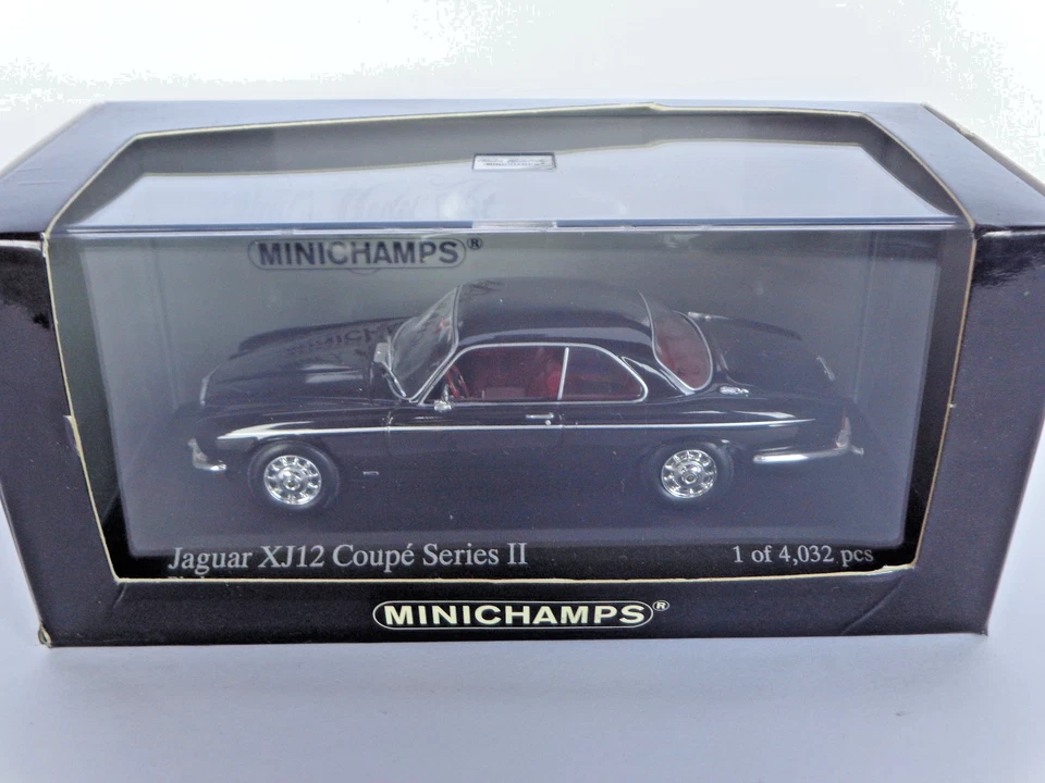 Minichamps 1:43, Jaguar XJ12 Coupe Series II schwarz 1975 in OVP - Bild 1 von 4