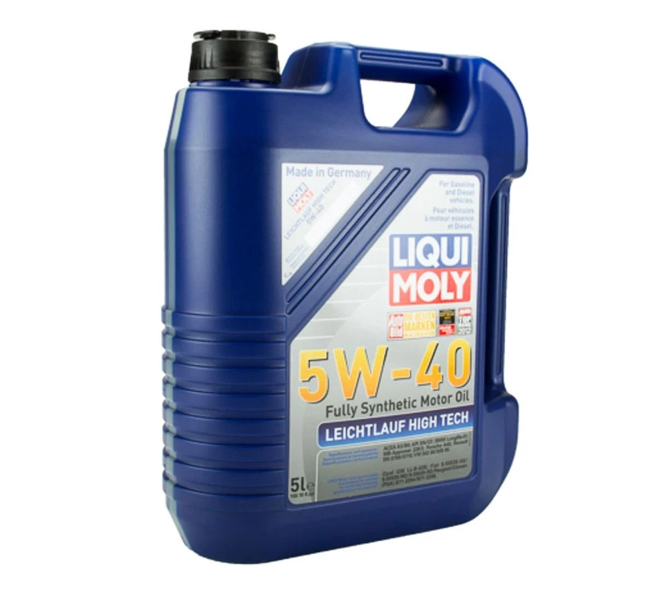 Óleo de motor sintético x5 LITROS Liqui Moly HIGH TECH 5w40 para BMW Mercedes - Imagem 1 de 1