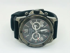 Bulova Marine Star 98B259 Chronograph Gunmetal Silicone Strap Mens Watch (149A) - Picture 1 of 8