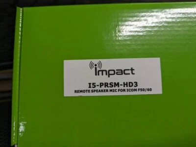 new Icom speaker mic from IMPACT Model I5- PRSM-HD3 SEE BELOW MODEL CHART. - Image 1 of 3