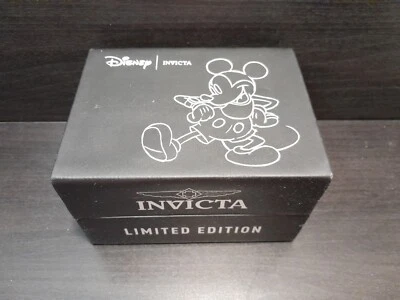 BOX FOR Invicta Disney Limited Edition Mickey Mouse Black   BOX ONLY, NO WATCH   - Image 1 of 4