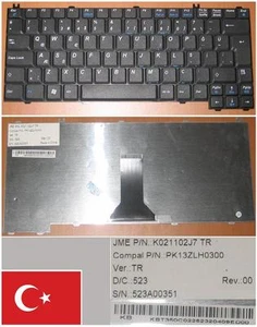 Keyboard qwerty Turkish Acer TM290 PK13ZLH0300 K021102J7 KB.T350C.022 - Picture 1 of 1