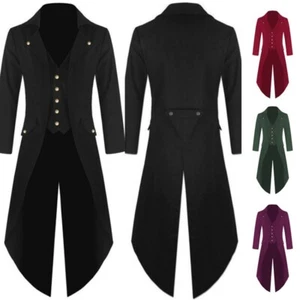 Women Punk Steampunk Military Coat Jacket Long Gothic Uniform Cool Clothes - Picture 1 of 14