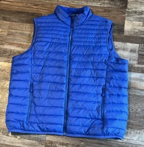 Vineyard Vines Quilted Down Blue Vest Men’s Size XXL Puffer - Picture 1 of 9