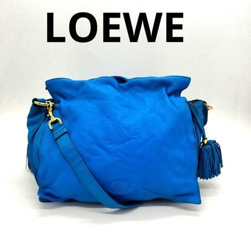 Loewe Flamenco Borsa a tracolla in pelle nappa anagramma originale rara #3702