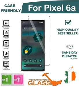 For Google Pixel 6a Tempered Glass Screen Protector Saver Case Friendly New - Zdjęcie 1 z 8