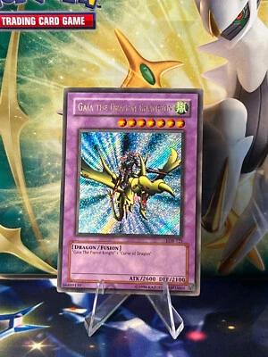 Gaia the Dragon Champion LOB-125	Unlimited gold name misprint - Image 1 of 2