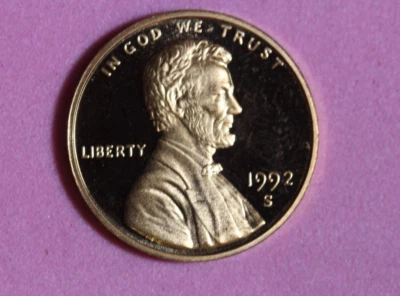 1992-S Lincoln  Cent #P25436 - Image 1 of 2