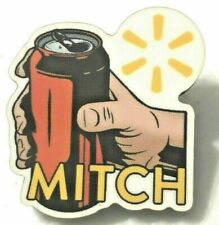 Rare Walmart Lapel Pin MITCH Merchandise in the Customers Hand Spark Wal-Mart