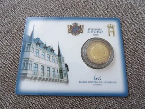Luxembourg 2006 2 euro coin card BU 25th Birthday of Hereditary Grand Duke - Picture 1 of 10