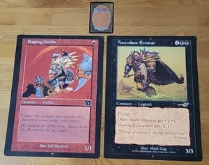 Oversized 9"x12" MTG Promo Raging Goblin & Ascendant Evincar! - Picture 1 of 2