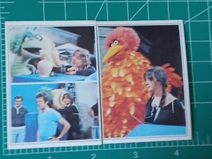 1980 TELE POP card SESAME STREET SPAIN SET BIG BIRD & OSCAR THE GROUCH TELEPOP
