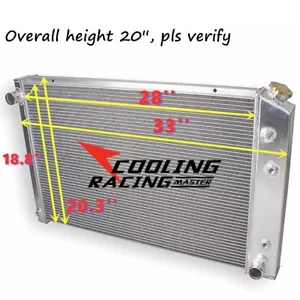 4 Row Radiator Fit 78-86 Chevy GMC C/K C10 C20 C30 K5 Blazer 5.0L 5.7L 6.6L 7.4L - Picture 1 of 9