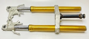 09-15 APRILIA RSV4 Tuono FRONT FORKS FRONT END FORK TUBES STRAIGHT OEM - Picture 1 of 11