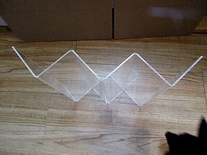 Three 3" Steps Lucite Display Rack For Sales Items, Spices etc Screw Holes Fporo - Imagen 1 de 3